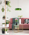 CLA GELATINA: Interior Dome Glass with Brass Highlight Pendant Lights