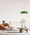 CLA GELATINA: Interior Dome Glass with Brass Highlight Pendant Lights