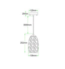 CLA GLAZE: Stone Mosaic Hand Blown Glass Pendant Lights