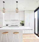 CLA GLAZE: Stone Mosaic Hand Blown Glass Pendant Lights