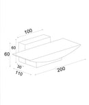 CLA HELSINKI: City Series LED Tri-CCT Interior Curved Up/Down Dimmable Wall Light