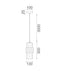 CLA HUECA: Interior Double Cylinder Ribbed with Segment Pendant Lights