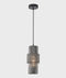 CLA HUECA: Interior Double Cylinder Ribbed with Segment Pendant Lights