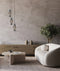 CLA HUECA: Interior Double Cylinder Ribbed with Segment Pendant Lights