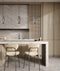 CLA HUECA: Interior Double Cylinder Ribbed with Segment Pendant Lights