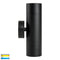 Havit Lighting - Maxi Tivah Aluminium Black TRI Colour Up & Down Wall Pillar Lights
