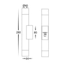 Havit Lighting Dugo Aluminium Black Up & Down Wall Light (HV10293T)
