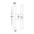 Havit Lighting Dugo Aluminium Black Up & Down Wall Light (HV10295T)