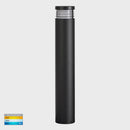 Havit Lighting Maxi 600 Black TRI Colour LED Bollard Lights (HV1606T-BLK)
