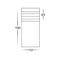 Havit Lighting Mini Black Louvred LED Bollard Light (HV1615T-BLK)