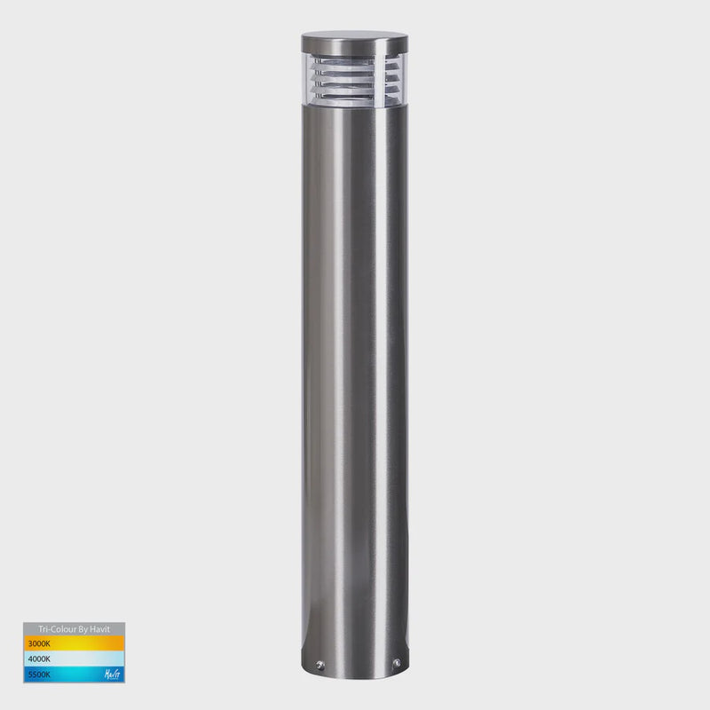 Havit Lighting Maxi 600 316 Stainless Steel Louvred LED Bollard Light (HV1616T-SS316)