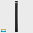 Havit Lighting Maxi 900 Black Louvred LED Bollard Light (HV1618T-BLK)