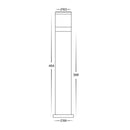 Havit Lighting Highlite Black LED Bollard Light (HV1622T-BLK)