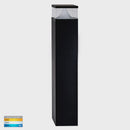Havit Lighting Divad 600mm Black Square LED Bollard Light (HV1628T-BLK-SQ)