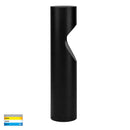 Havit Lighting Fedor Round Aluminium Black Tri Colour LED Bollard Light (HV1630T-BLK-240V-RND | HV1630T-BLK-24V-RND)