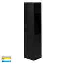 Havit Lighting Fedor Square Aluminium Black Tri Colour LED Bollard Light (HV1630T-BLK-240V-SQ | HV1630T-BLK-24V-SQ)