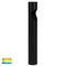 Havit Lighting Fedor Round Aluminium Black Tri Colour LED Bollard Light (HV1631T-BLK-240V-RND | HV1631T-BLK-24V-RND)