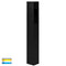 Havit Lighting Fedor Square Aluminium Black Tri Colour LED Bollard Light (HV1631T-BLK-240V-SQ | HV1631T-BLK-24V-SQ)