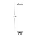 Havut Lighting Noray 570mm Black LED Bollard Light (HV1638T-BLK)