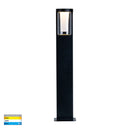 Havit Lighting Otaner Aluminium Black Tri Colour LED Bollard Light (HV1691T-BLK-240V)