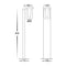 Havit Lighting Otaner Aluminium Black Tri Colour LED Bollard Light (HV1691T-BLK-240V)