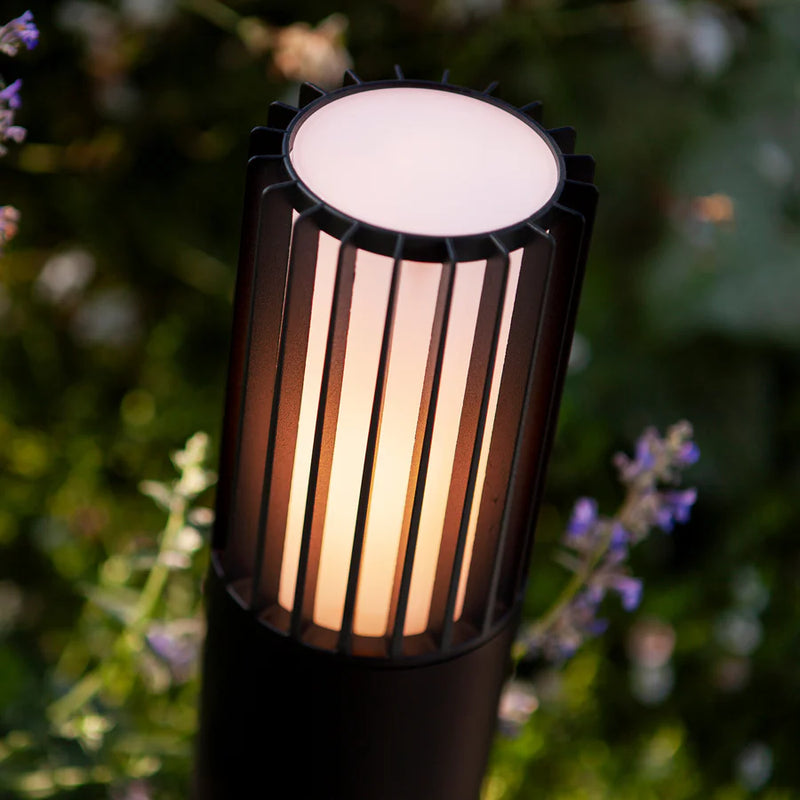 Havit Lighting Tenac Aluminium Black Tri Colour LED Bollard Light (HV1693T-BLK-240V)