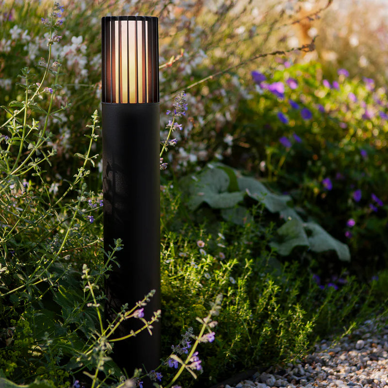 Havit Lighting Tenac Aluminium Black Tri Colour LED Bollard Light (HV1693T-BLK-240V)
