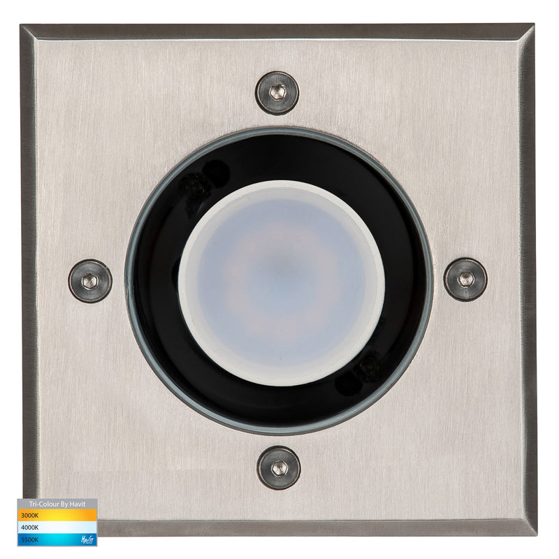 Havit Lighting Metro Square 316 Stainless Steel TRI Colour Inground Lights (HV1701T |HV1706T)