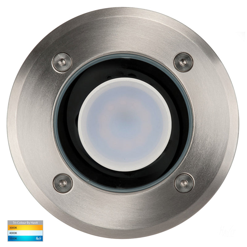 Havit Lighting Metro Round 316 Stainless Steel TRI Colour Inground Lights (HV1801T|HV1806T )