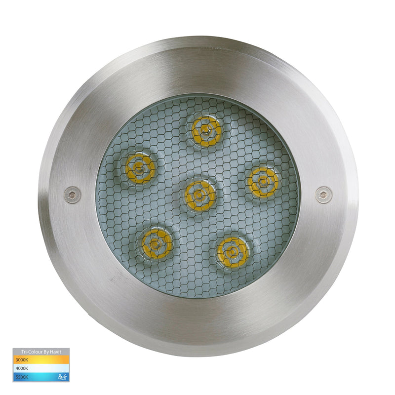 Havit Lighting Split 316 Stainless Steel TRI Colour 5w LED Inground Light (HV1842T)