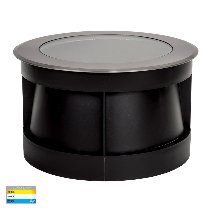 Havit Lighting Split 316 Stainless Steel TRI Colour 18w LED Inground Light (HV1845T)