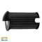 Havit Lighting Elite Black Aluminium LED Wall or Step Light with Eyelid (HV2883T-BLK-12V)