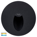 Havit Lighting Reces Black Round TRI Colour Recessed LED Step Light (HV3205T-BLK-12V)