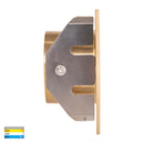 Havit Lighting Reces Brass Square TRI Colour Recessed LED Step Light (HV3215T-BR-12V)