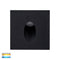 Havit Lighting Mini Reces Black Square TRI Colour Recessed LED Step Light (HV3216T-BLK-12V )