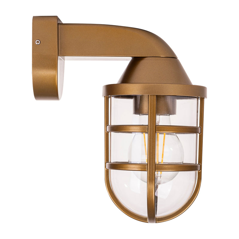 Havit Lighting Marina Polycarbonate Brass Wall Light (HV3511W-PB)