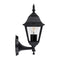 Havit Lighting Newark Aluminium Black 4 Panel Coach Wall Light (HV3551W-BLK)