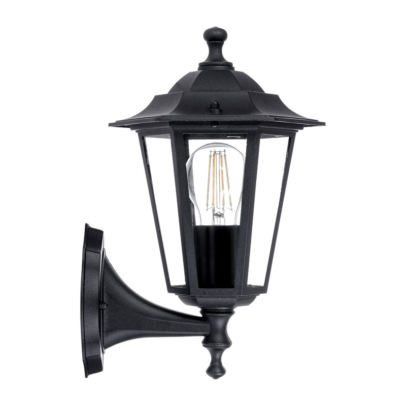 Havit Lighting Fibra Aluminium Black 6 Panel Coach Wall Light (HV3552W-BLK)