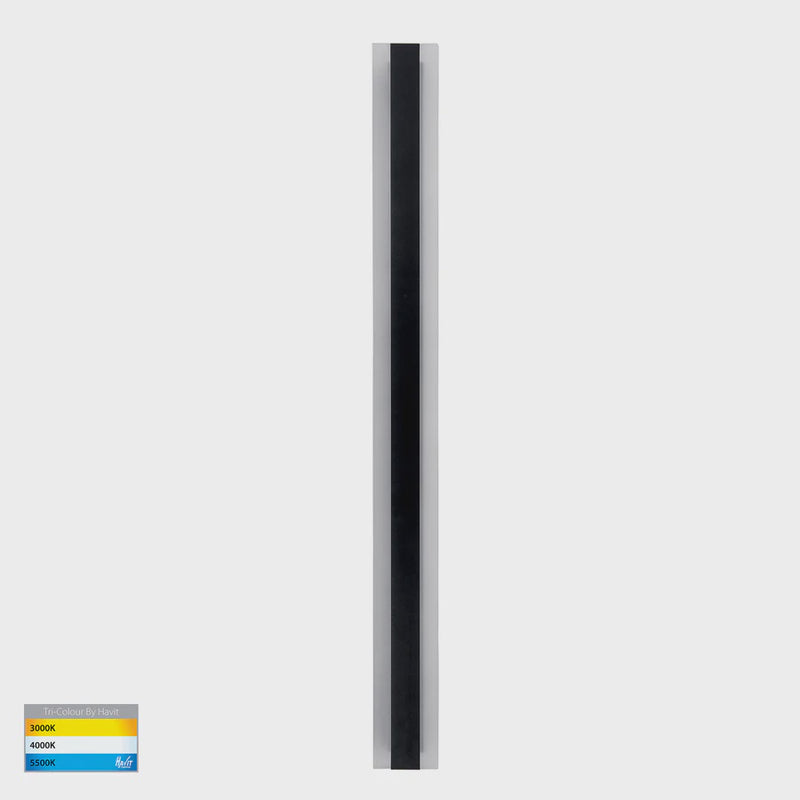 Havit Lighting Barline Aluminium Black 1000mm Wall Light (HV3584T-BLK)