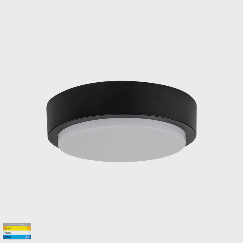 Havit Lighting Liptor Black 20w Ceiling Mounted LED Oyster (HV36052T-BLK)