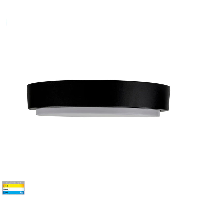 Havit Lighting Liptor Black 30w Ceiling Mounted LED Oyster (HV36053T-BLK)