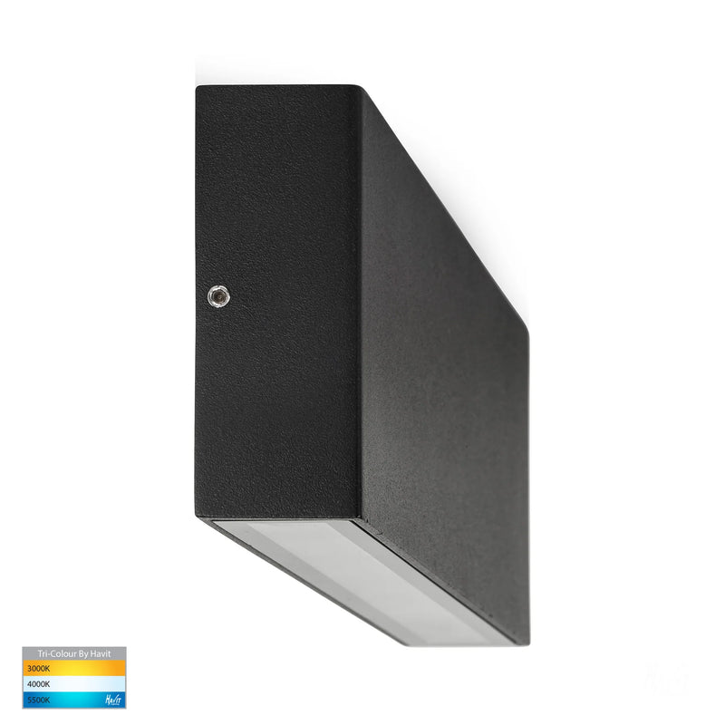 Havit Lighting Essil Black Fixed Down LED Wall Light (HV3647T-BLK)
