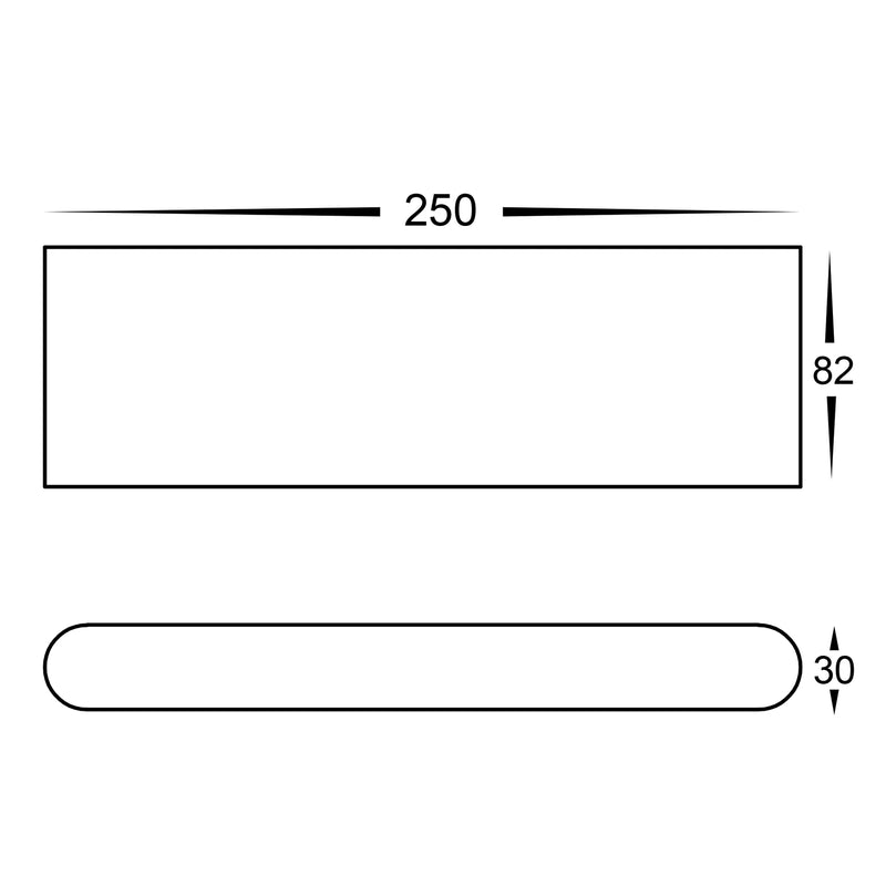 Havit Lighting Lisse Black Fixed Down LED Wall Light (HV3652T-BLK)