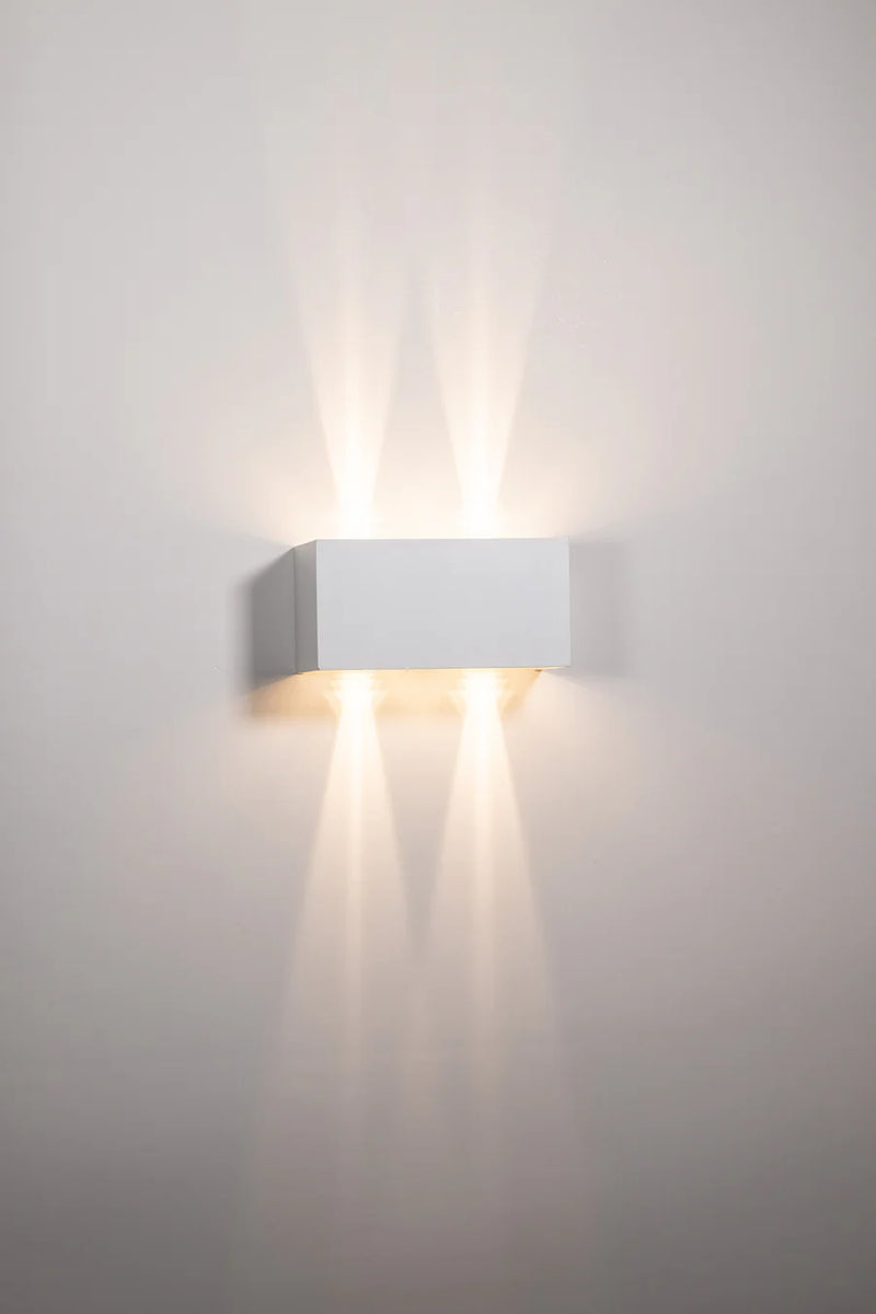 Havit Lighting Versa White Square Up & Down Wall Light