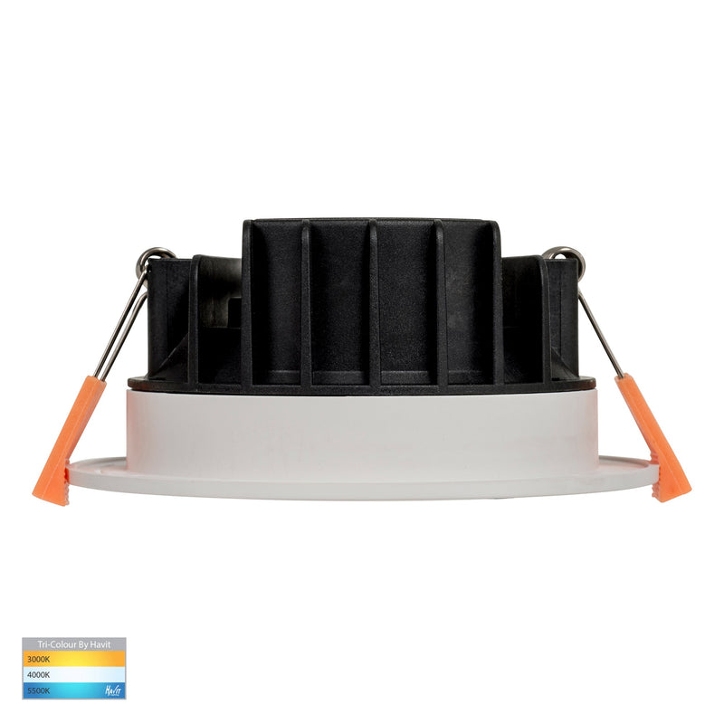 Havit Lighting Polly Polycarbonate White Fixed LED Downlight (HV5522T-WHT | HV5522T-WHT-24V)