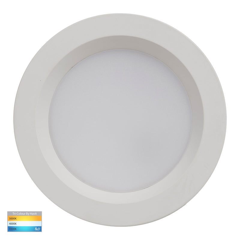 Havit Lighting Polly Polycarbonate White Fixed LED Downlight (HV5522T-WHT | HV5522T-WHT-24V)