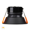 Havit Lighting Gleam Black with Black Insert Fixed Dim to Warm LED Downlight (HV5528D2W-BB)