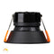 Havit Lighting Gleam Black with Black Insert Fixed Dim to Warm LED Downlight (HV5528D2W-BB)