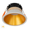 Havit Lighting Gleam White with Gold Insert Fixed Dim to Warm LED Downlight (HV5528D2W-WG)