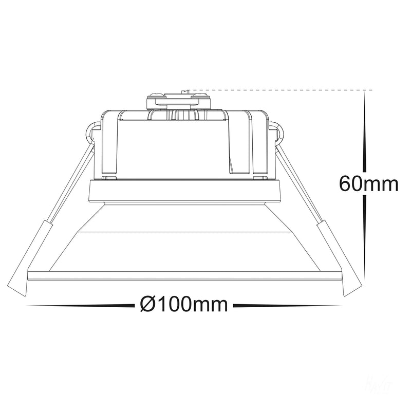 Havit Lighting Gleam White Fixed Dim to Warm LED Downlight (HV5528D2W-WHT)